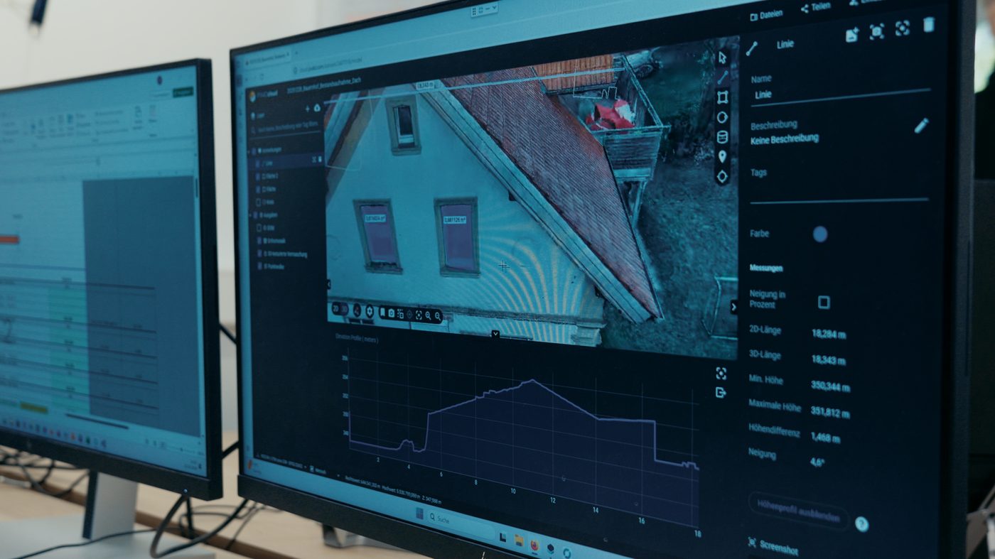 Datenauswertung photogrammetrischer Aufnahmen
